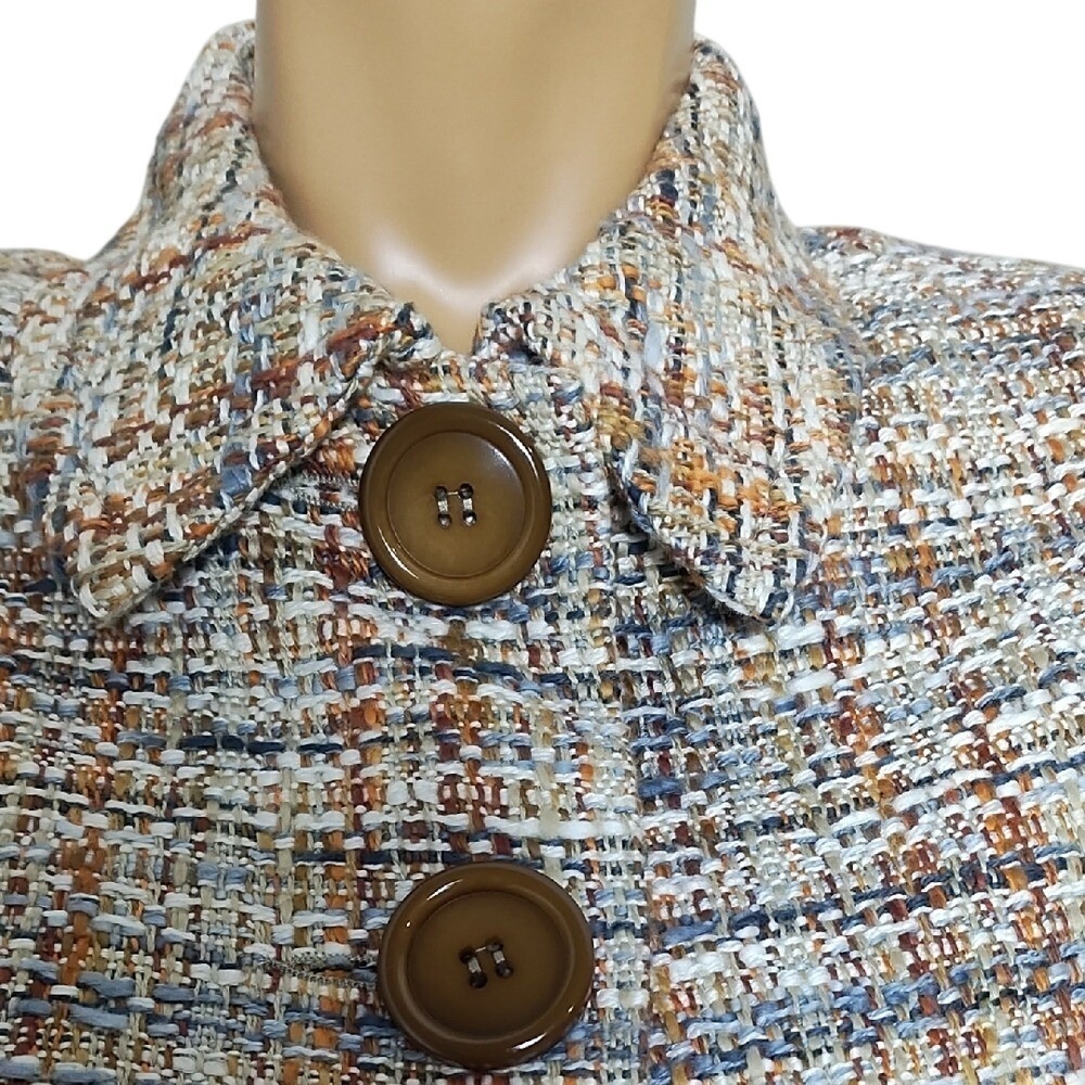 Talula Multicolor Tweed Button-Up Blazer - Picture 4 of 11
